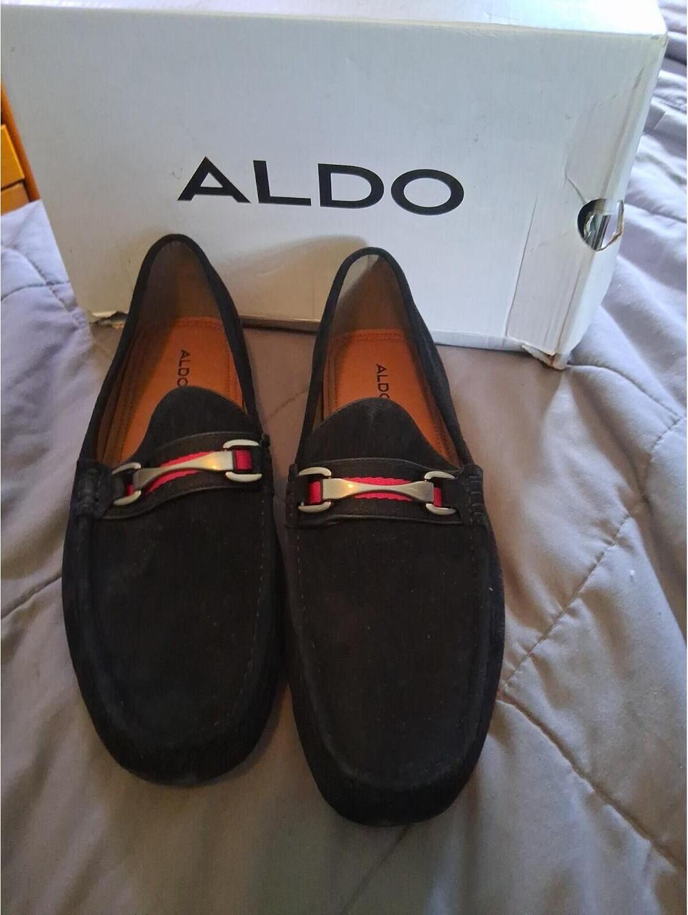 Aldo Omemee Men's Omemee Loafers Casual Shoes Size 12 Black Suede